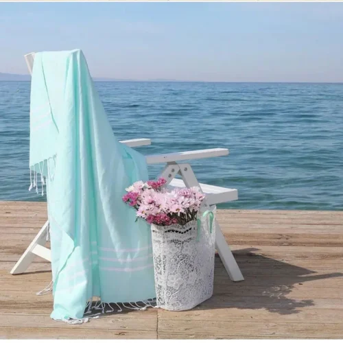 Turkish Beach Towel100x180cm100% Cotton Sand Free Quick Dry Swim Towel Extra Large Light Travel for Adults Beach Towel