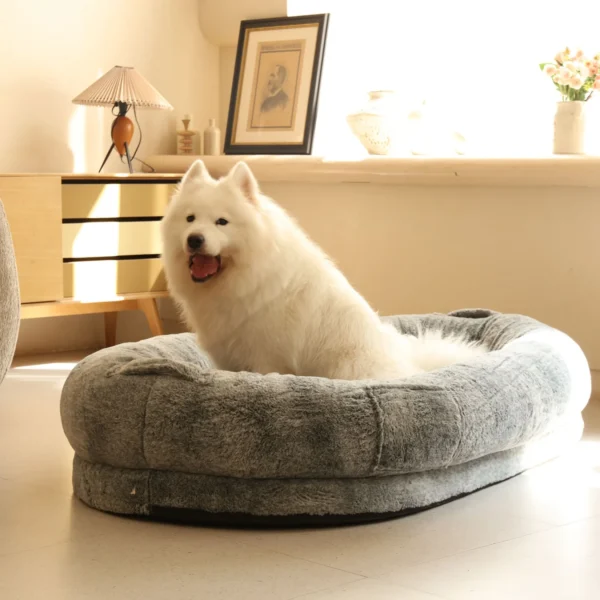 170CM Human Dog Bed for Adult Giant Size Dog Bed PV Plush Cover Orthopedic Sponge Base Pet Bed Mat with Blanket
