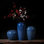 Modern minimalist Jingdezhen ceramic vase ornament dining table TV cabinet living room flower arrangement decoration - Image 2