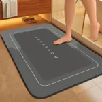 Modern Minimalist Bathroom Mat Soft Diatomaceous Earth Entrance Mat Absorbent And Non Slip Bathroom Floor Mat Toilet Door Mat