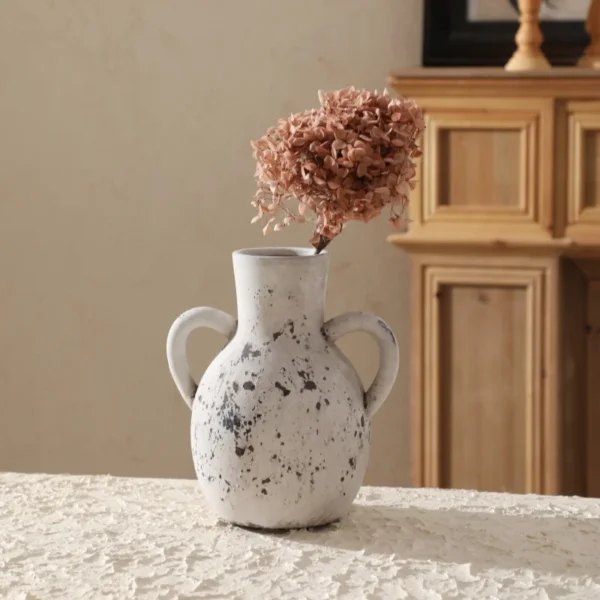Handcrafted Vintage Ceramic Vase - Timeless Home Elegance