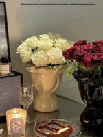 French Sle Cerc Flower Vase Handheld Bouquet Premium Feeling Nordic Sle Living Room Decorative Pieces Water Cultivation - Image 5