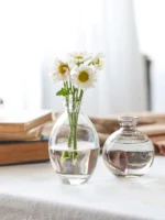 Transparent Glass Vase Retro Class Vase Pot Nordic Flower Bottle Retro Plants Glass Jar Wedding Decoration Home Decor florero - Image 4