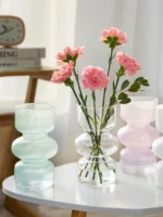 Nordic Ins Simple Luxury Glass Flower Vase Decorative Item High Aesthetic Value Fre Flower Arrangement Home Desktop Decorat... - Image 5