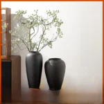 Ele Cerc Flower Vase Nordic mat Sle for Living Room Desktop Decorative Items Dry Flower Hydroponics White Pot - Image 3
