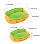 Pet Bed Hot Dog House Lounger Bed Kennel Mat Soft Fiber Pet Dog Puppy Warm Removable Washable Waterlon for Cats - Image 5
