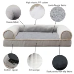 Pet Dog Bed Sofa Deep Sleep Memory Foam Dog Bed Small Medium Large Square Thickened Warm Mat Kennel Dog Products - Image 6