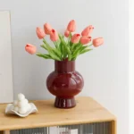 Fengtong Glass Flower Vase Milk White Color Fre Flower Water Cultivation Living Room Decorative Items High Quali Home Decor - Image 5