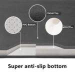 3D Non Slip Bathroom Mat Bath Mats Absorbent Doormat Carpet Cobblestone Embossed Door Floor Mats Machine Washable Quick Drying - Image 3