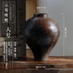 Zen Retro New B&B Ceramic Vase Restaurant Living Room Home Decorative Ornament Pottery Jar Altar Jar - Image 6