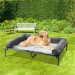 Ultimate XXL Raised Dog Bed with Cooling Plush Comfort - Image 4