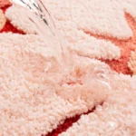 Bathroom Floor Mat Two Color Flower Pattern Premium Soft and Comfortable Bathtub Rug Suitable for Bathroom Bathtub Laundry Room - Image 6