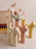 Cute Cry Cerc Flower Vase Creative Plant Hydroponics Home Decoration Ornaments Living Room Entrance Tabletop - Image 2
