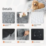 Giant 170 CM Orthopedic Dog Bed - Plush & Washable Comfort - Image 6