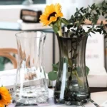 Creative Simple Original Color Glass Flower Vase Transparent Water Fre Flowers Lilies Nordic ular Living Room ... - Image 4