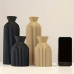 Modern Black Plastic Vase - Chic Boho Decor for Every Room - Image 2