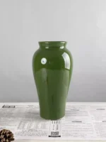 Jingdezhen Ceramic Vase Table Living Room Flower Arrangement Decorative Green Pot Succulent Altar Tea Room Zen Arrangement - Image 4