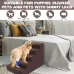 Elevate Your Pup's Comfort: 5-Step Washable Pet Stairs - Image 3