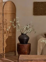 Song Dynas Aesthetic Vase Decoration Artificial Dry Flower Mazzard Fruit Bouquet Entrance Living Room Artificial Flower Pot...