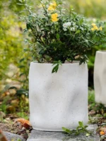 Nordic Elegance Large Bamboo Flower Pot in Durable Magnesium Clay - Image 5