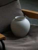 Wabi Sabi Large Cerc Flower Vase for Elegant Floral Display