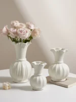 Simple Modern Cerc Pumpkin Vase Home Decorative Item for Living Room Dining Table Bedroom Study TV Cabinet Entranceway - Image 3