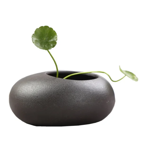 Rustic Cerc Flower Vase Indoor Desktop Decoration Pot for Water Cultivation Succulent Plants Copper ass een Ivy