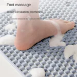 1pcs Non-Slip PVC Bathroom Floor Mat - Waterproof Shower Room Anti-Skid Foot Pad Bath Mat for Bathroom Rug Toilet Carpet - Image 2