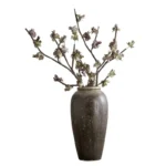 Jingdezhen Zen ornament large rough pottery jar handmade flower arrangement retro nostalgic ceramic vase - Image 5