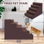 Elevate Your Pup's Comfort: 5-Step Washable Pet Stairs - Image 2
