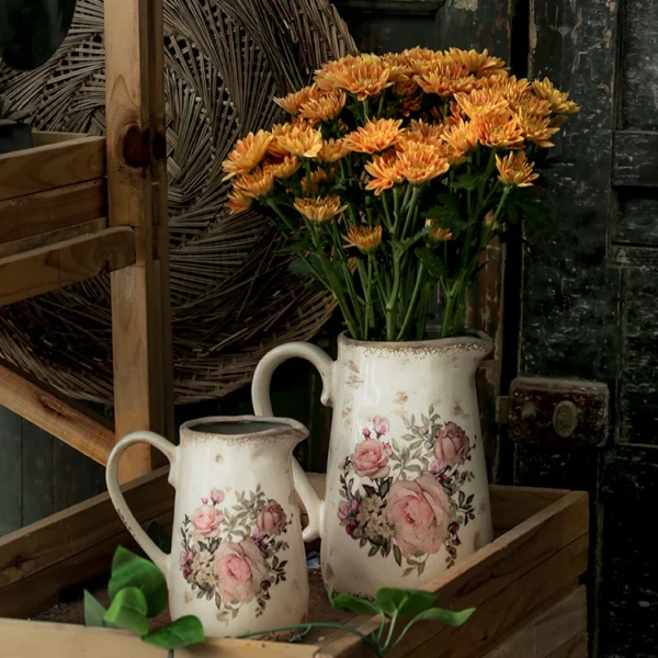 Retro Creative Art Cerc Flower Vase Bottle Home Decoration Living Room Water Cultivation Container Plant Stand Ornament