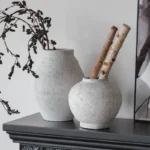 Retro Chinese Handmade Thi Earthenware Vase Flower Holder Hotel Homestay Living Room Decorative Ornaments Tabletop Decor - Image 2