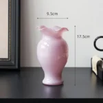 Lace-Mouth Glass Vase for Living Room Flower Arrangement Fresh Flowers Dried Flowers Decorative Flower Vessel Ornaments Crafts - Image 4