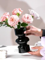 Nordic Ins Simple Luxury Glass Flower Vase Decorative Item High Aesthetic Value Fre Flower Arrangement Home Desktop Decorat... - Image 3