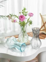 Modern Simplici Glass Flower Vase Decorative Pieces Living Room Decor Fre Roses And Lilies Water Cultivated Home Decor - Image 4
