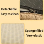 Orthopedic 3 D Foam Dog Bed with Washable Cover & Anti-Slip Base - Image 3