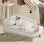 Plush Elevated Dog Sofa Bed for Stylish Comfort & Support