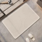 Non-Slip Diatomite Bath Mat Bathroom Foot Mats Absorbent Diatomite Mud Bathroom Rug Quick Dry Shower Toilet Carpet For Hallway