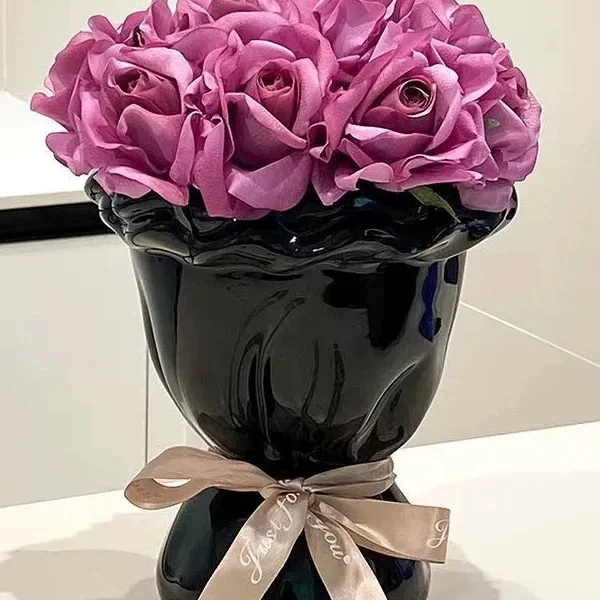 Chic French Sle Cerc Flower Vase - Elevate Your Decor Elegantly