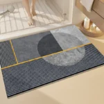 1 rectangular machine washable diatomaceous earth material bathroom mat, bathroom floor mat, living room absorbent floor mat
