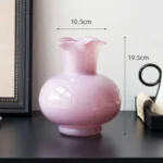 Lace-Mouth Glass Vase for Living Room Flower Arrangement Fresh Flowers Dried Flowers Decorative Flower Vessel Ornaments Crafts - Image 3