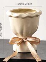 French Sle Cerc Flower Vase Handheld Bouquet Premium Feeling Nordic Sle Living Room Decorative Pieces Water Cultivation - Image 4