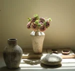 Retro Vase Coarse Ceramic Wabi-sabi Style B&B Pot New Chinese Ceramic Insert Dry Flower Ware Balcony Flower Pot Home Furnishings - Image 4