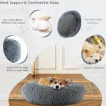 Cozy Round Pet Bed in Stylish Gradient for Large Dogs - Image 4