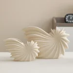 Sophisticated Frosted White Ceramic Vase for Modern Spaces - Image 2