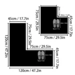 Simple shower room door absorbent mat diatom mud printed anti-slip mat bathroom mat dirt-resistant toilet mat - Image 3