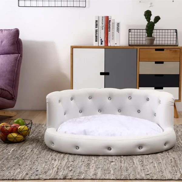 Luxury Diamond Dog Sofa: Chic All-Season Comfort for Pets