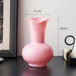 Lace-Mouth Glass Vase for Living Room Flower Arrangement Fresh Flowers Dried Flowers Decorative Flower Vessel Ornaments Crafts - Image 6