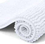 Kitinjoy Luxury Chenille Bath Mat Soft Non-slip Bathroom Shower Rug Extra Absorbent Mat Washable Quick Drying Foot Floor Carpets - Image 2