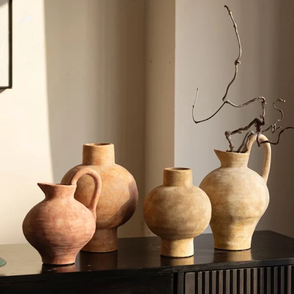 Elegant Retro Chinese Cerc Flower Vase - Unique Handmade Decor